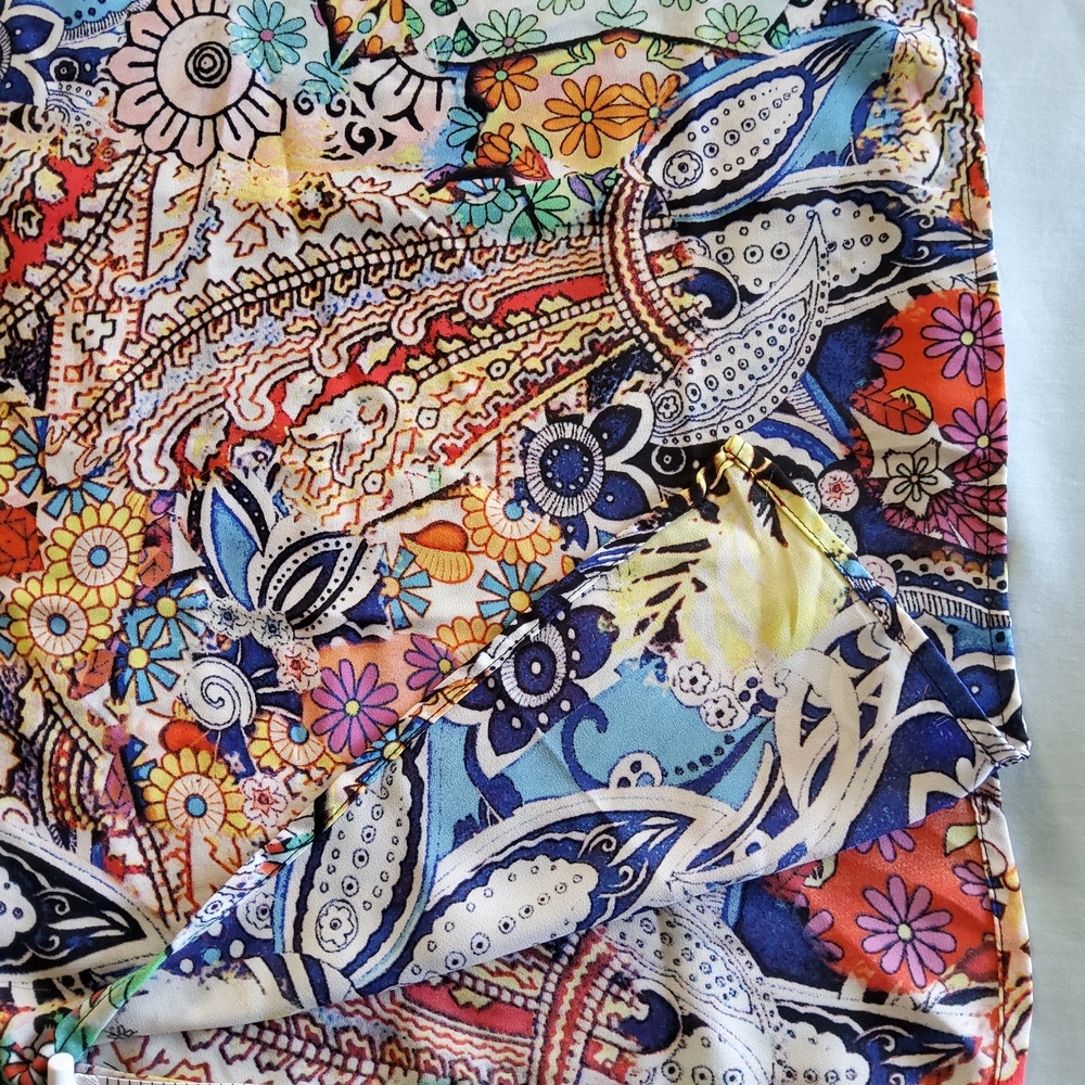 Melissa Paige Multicolor Paisley Blouse - Picture 4 of 10